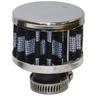 View Item 12mm Carbon Car Engine Air/Oil Breather Filter - Straight Edge